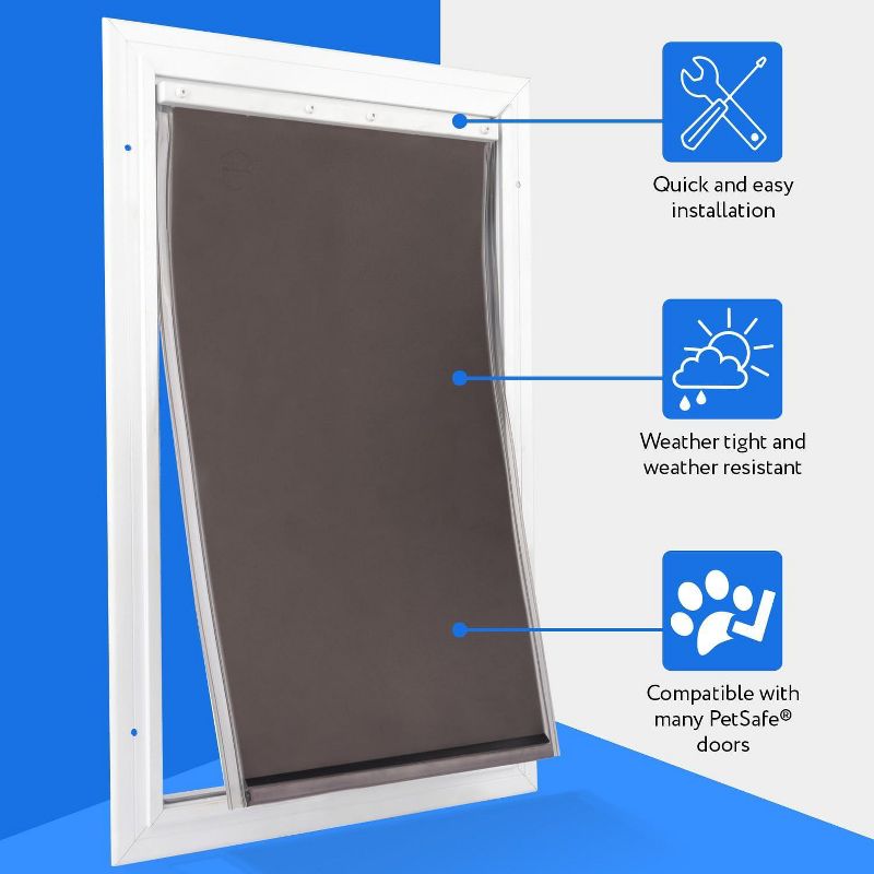 Impresa Weatherproof Medium Replacement Dog Door Flap, 8.25" x 12.25, Fit for medium Pets, Compatible with PetSafe Freedom Doggie Door PAC11-11038, 4 of 7