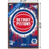 Trends International NBA Detroit Pistons - Maximalist Logo 23 Framed Wall Poster Prints - 3 of 4