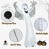 Syemin Decorative Holiday Scene Props Halloween Inflatable Decoration Giant Halloween Inflatable Ghost Decor Party Yard Decoration, White, 35"*35"*96" - 4 of 4