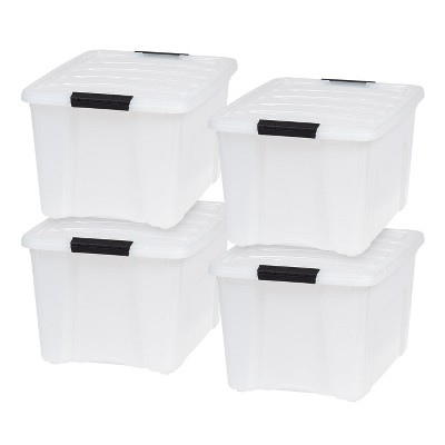 IRIS USA 5 Quart Stackable Plastic Storage Bins with Lids and Latching  Buckles, 10 Pack - Clear, Containers with Lids and Latches, Durable  Nestable