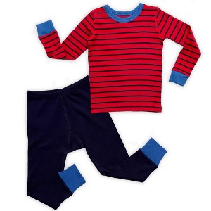 Mightly Toddler Fair Trade 100% Organic Cotton Tight Fit Pajama Set - 1 of 3