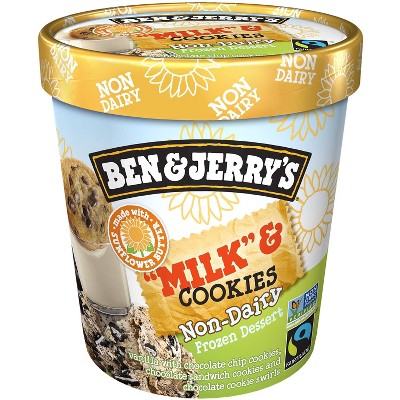 Ben & Jerry's Non Dairy Ice Cream Milk & Cookies Frozen Dessert - 16oz