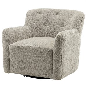 32" Wide Upholstered Swivel Armchair - Kinwell - 1 of 4