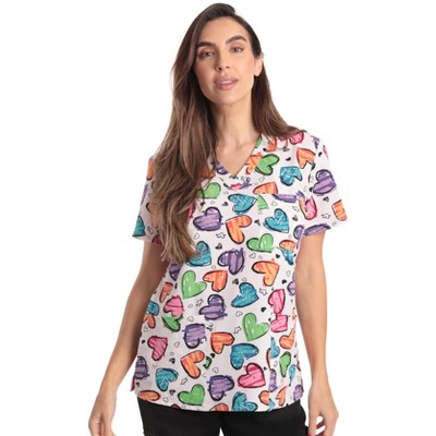 Just Love Women's Scrub Tops / Holiday Scrubs / Nursing Scrubs for Christmas