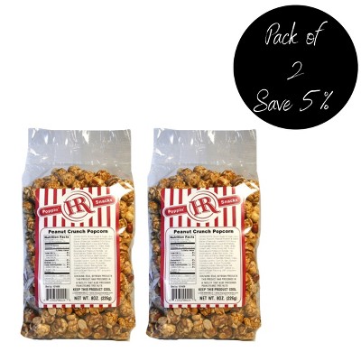 HR Poppin' Snacks 8 oz Peanut Crunch - Pack of 2
