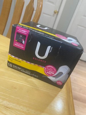 U By Kotex Balance Ultra Thin Regular Pads With Wings - Unscented ...
