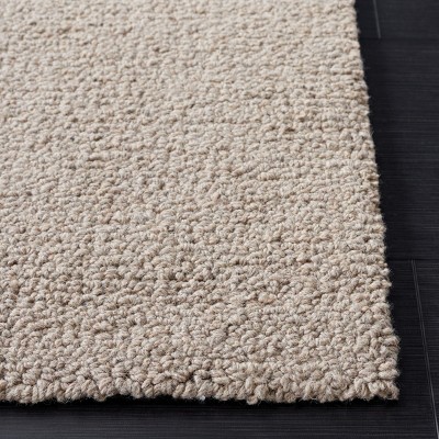 Handmade Light Brown Wool Tufted Rectangular Area Rug 3' x 5'