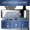 GustoWave Digital Display Stainless Steel Semi Automatic Coffee & Espresso Machine with Grinder & Milk Frother - 3 of 4