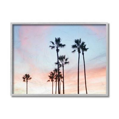 Stupell Industries Sunset Sky with Palm Tree Silhouettes