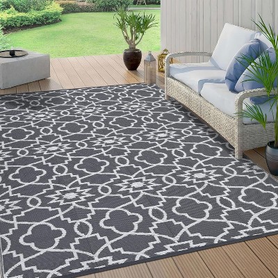 Millerloom Rug – Waterproof, Reversible Plastic Straw Patio Carpet, Easy Clean, All-Weather Outdoor Rug