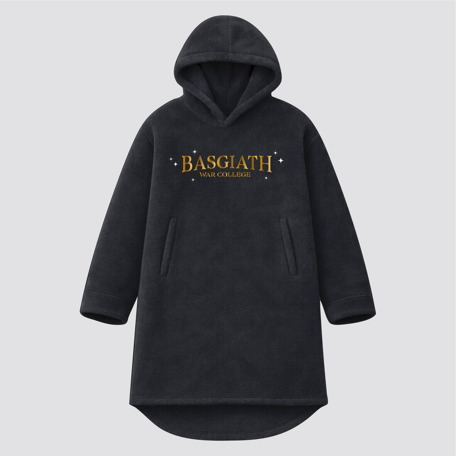 Women's Fourth Wing Huggie Graphic Pullover Sweatshirt - Black