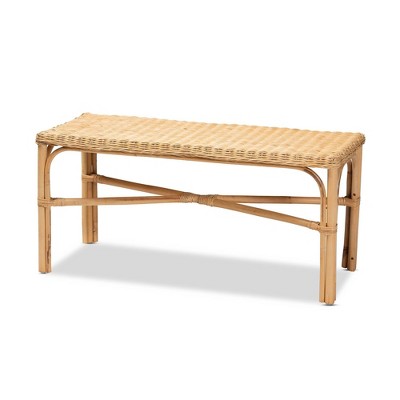 Rattan bench seat target discount