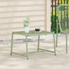 Vynxaria Kincaid 13"H White Mesh Side Table ¨C Stylish Accent for Outdoor Living - 2 of 4