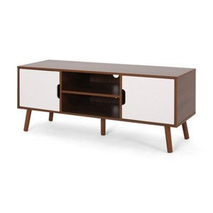Dexmalle Mid Century TV Stand with Two Open Storage - 1 of 4