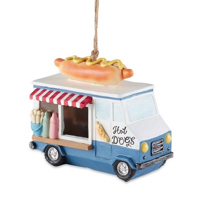 7" Hot Dog Food Truck Polyresin Birdhouse - Zingz & Thingz