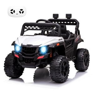 Kids Ride On Car, 12V Truck Toddles Electric Car Toy, with Remote Control, Spring Suspension, Led Lights, Music, for Boys Girls - 1 of 4