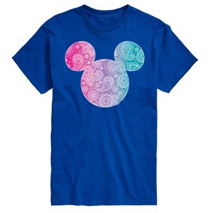 Men's - Disney - Mickey Bandana Pattern Short Sleeve Graphic T-Shirt - 1 of 4