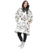Catalonia Oversized Fleece Flannel Blanket Hoodie Sweatshirt for Women Men, Warm Wearable Blanket Pullover Adult, Cozy Christmas Gift for Wife Woman - 4 of 4