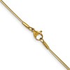 Chisel Stainless Steel Polished Yellow IP-plated 1.5mm 16" Snake Chain Necklace - 4 of 4