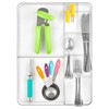 mDesign Plastic Kitchen Drawer Utensil Organizer Tray - 7 Sections - Clear - 4 of 4