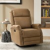 Irene 30.5" Wide Genuine Leather Manual Recliner with Rolled Arms | ARTFUL LIVING DESIGN - 2 of 4