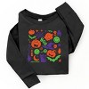 SmileyWorld Halloween Silhouette - Toddler Long Sleeve Graphic Tee and Youth Long Sleeve Graphic T-Shirt - 2 of 4