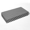 Bacati - Black Checks Plaids Printed 100 percent Cotton Universal Baby US Standard Crib or Toddler Bed Fitted Sheet - 3 of 4