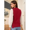 Sweater Vest for Women Crew Neck Side Tie Sweater Vest 2025 Trendy Vest Side Slit Tank Tops Rib Knit Sweater Strappy Tops - 2 of 4