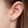 Girl's Adorable Turtle Screw Back Sterling Silver Earrings - In Season Jewelry - 3 of 4