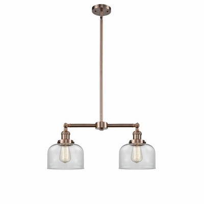Bell - 2 Light Island In Traditional Style-10 Inches Tall and 21 Inches Wide