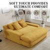 MOONMISS Chenille 2-seater lazy sofa With 5 back pillows,Comfy Sofa- Deep Seat Couch for Living Room,Club - 3 of 4