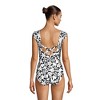 Lands' End Women's Tummy Control Cap Sleeve High-neck X-Back One Piece Swimsuit - 2 of 4