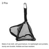 Unique Bargains Picnics BBQ Camping Outdoor Triangle Mesh Hanging Storage Net Bags Black 2 Pcs - 3 of 4