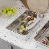 6 Pack Commercial Hotel Pans, 2" Deep Stainless Steel Steam Table Pans with Lids & Handles, Anti Jamming Stackable for Catering Buffets - 4 of 4