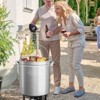 Winado 82 QT 3-Piece Stainless Steel Stock Pots with Strainer Basket, Lid, Hook and Steamer - 2 of 4
