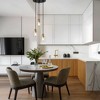 LNC Arlimutike 3-Light 11.4" Modern Cluster Cylinder Mini Chandelier,Gold with Clear Cyliner Glass - 2 of 4