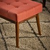 CAVINAS Modern Button Tufted Ottoman Bench with Wooden Legs,Rectangular Storage Ottoman for Living Room - 2 of 4