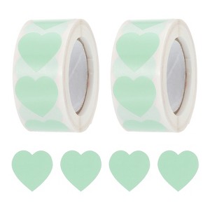 Unique Bargains Self-Adhesive Heart Decorations Sticker for Envelope Wedding 1000 Pcs - 1 of 4