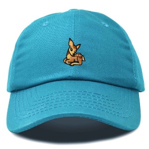 Dalix Fawn Embroidered Cotton Dad Hat Deer Adjustable Casual Baseball Cap Nature - 1 of 4