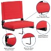 Emma and Oliver Set of 2 500 lb. Rated Lightweight Stadium Chair with Ultra-Padded Seat - 4 of 4