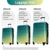FonTOI 20"&24"&28" Luggage Sets 3 Pieces, Hardshell Expandable Luggages with Spinner Wheels, Gradient Color Travel luggage Sets, Green & Yellow, - 3 of 4