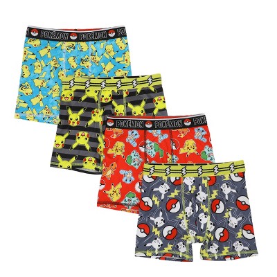 Pokemon Character AOP Boy's 4-Pack Boxer Briefs