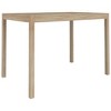 vidaXL Dining Table 43.3 in.x27.6 in.x29.5 in. Solid Wood Acacia - 2 of 4