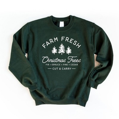 Simply Sage Market Women's Graphic Sweatshirt Farm Fresh Christmas Trees
