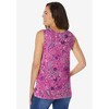 Woman Within Perfect Printed Scoopneck Tank - 3 of 4