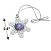 Shelby Cobra Vintage Logo Metal Snowflake Christmas Tree Holiday Ornament - 3 of 3