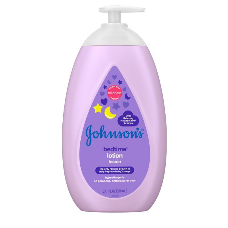 Johnson&#39;s Moisturizing Bedtime Baby Body Lotion with Coconut Oil  &#38; Natural Calm Aromas - 27.1oz, 1 of 10