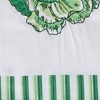 Patricia Heaton Home Green Flower Embroidered Dishtowel Set of 2 - 3 of 4