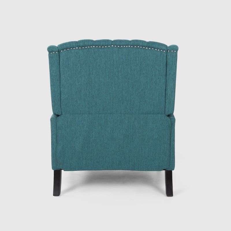 Apaloosa Oversized Wingback Press-Back Recliner&#160;Teal - Christopher Knight Home, 6 of 8