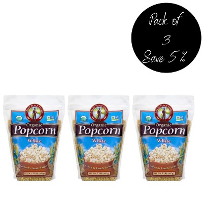 Grain Place Foods 2 lb Organic White Popcorn Kernels Non-GMO - Pack of 3